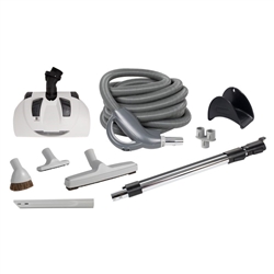 Central vacuum hose and accessories